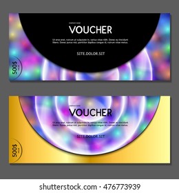 Gift voucher. Vector, illustration.