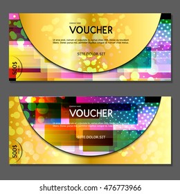 Gift voucher. Vector, illustration.