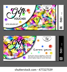 Gift voucher. Vector, illustration.
