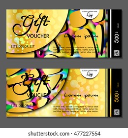 Gift voucher. Vector, illustration.