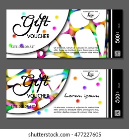 Gift voucher. Vector, illustration.