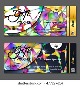 Gift voucher. Vector, illustration.