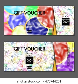 Gift voucher. Vector, illustration.