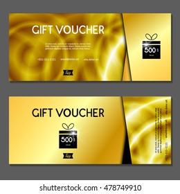 Gift voucher. Vector, illustration.