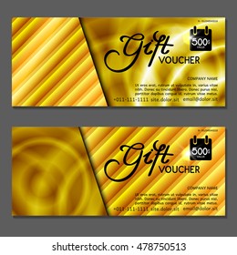 Gift voucher. Vector, illustration.