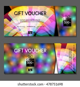Gift voucher. Vector, illustration.