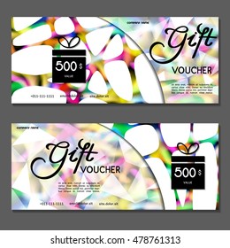 Gift voucher. Vector, illustration.