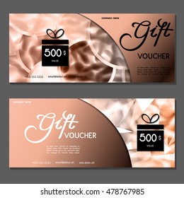 Gift voucher. Vector, illustration.
