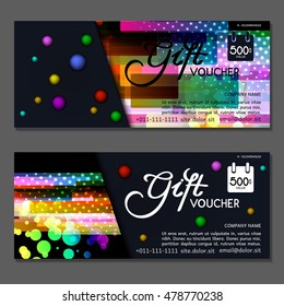 Gift voucher. Vector, illustration.