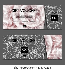 Gift voucher. Vector, illustration.