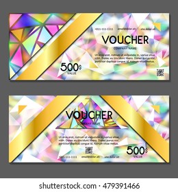 Gift voucher. Vector, illustration.