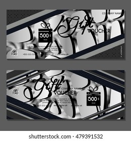 Gift voucher. Vector, illustration.