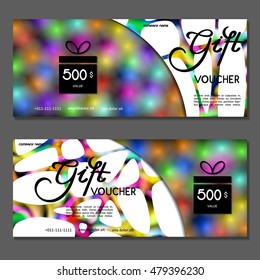 Gift voucher. Vector, illustration.