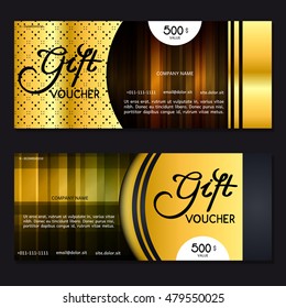 Gift voucher. Vector, illustration.
