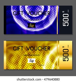 Gift voucher. Vector, illustration.
