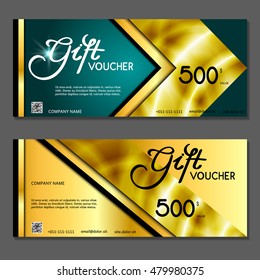 Gift voucher. Vector, illustration.