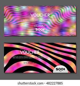 Gift voucher. Vector, illustration.