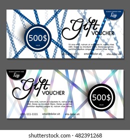 Gift voucher. Vector, illustration.