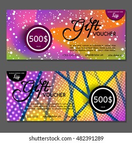Gift voucher. Vector, illustration.