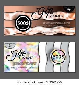 Gift voucher. Vector, illustration.