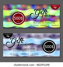 Gift voucher. Vector, illustration.