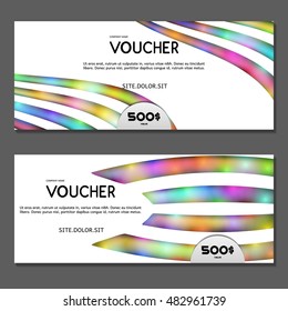 Gift voucher. Vector, illustration.