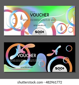 Gift voucher. Vector, illustration.