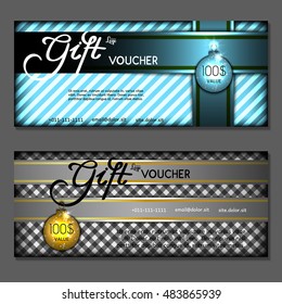 Gift voucher. Vector, illustration.
