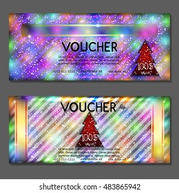Gift voucher. Vector, illustration.