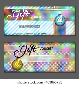 Gift voucher. Vector, illustration.
