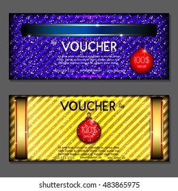 Gift voucher. Vector, illustration.