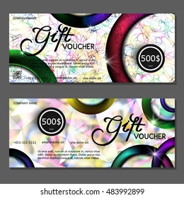 Gift voucher. Vector, illustration.