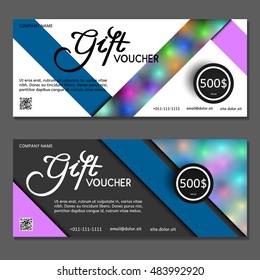 Gift voucher. Vector, illustration.
