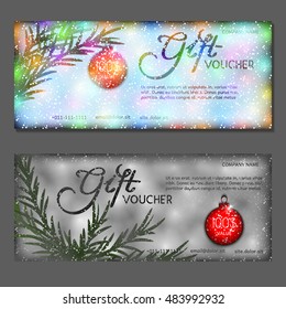 Gift voucher. Vector, illustration.