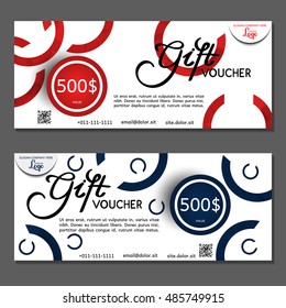 Gift voucher. Vector, illustration.