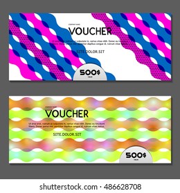 Gift voucher. Vector, illustration.
