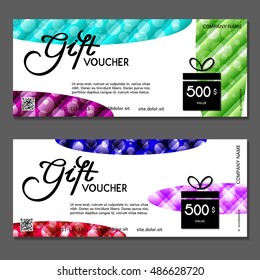 Gift voucher. Vector, illustration.