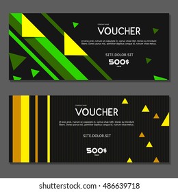 Gift voucher. Vector, illustration.