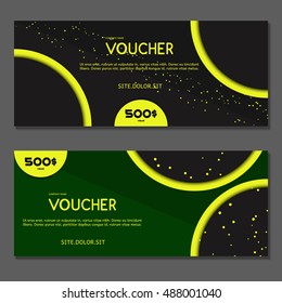 Gift voucher. Vector, illustration.