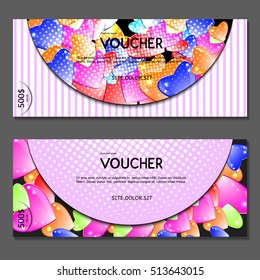Gift voucher. Vector, illustration.