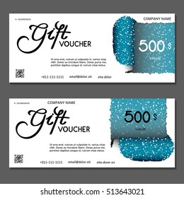 Gift voucher. Vector, illustration.