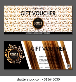 Gift voucher. Vector, illustration.