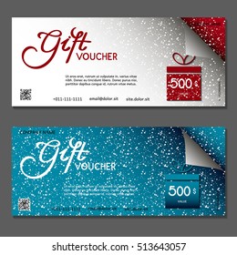 Gift voucher. Vector, illustration.