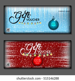Gift voucher. Vector, illustration.