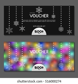 Gift voucher. Vector, illustration.