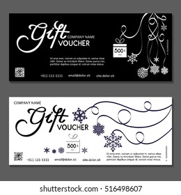 Gift voucher. Vector, illustration.