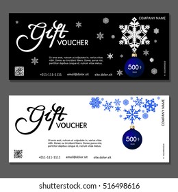 Gift voucher. Vector, illustration.