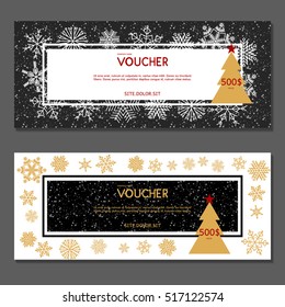 Gift voucher. Vector, illustration.