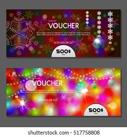 Gift voucher. Vector, illustration.