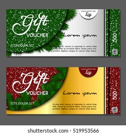 Gift voucher. Vector, illustration.